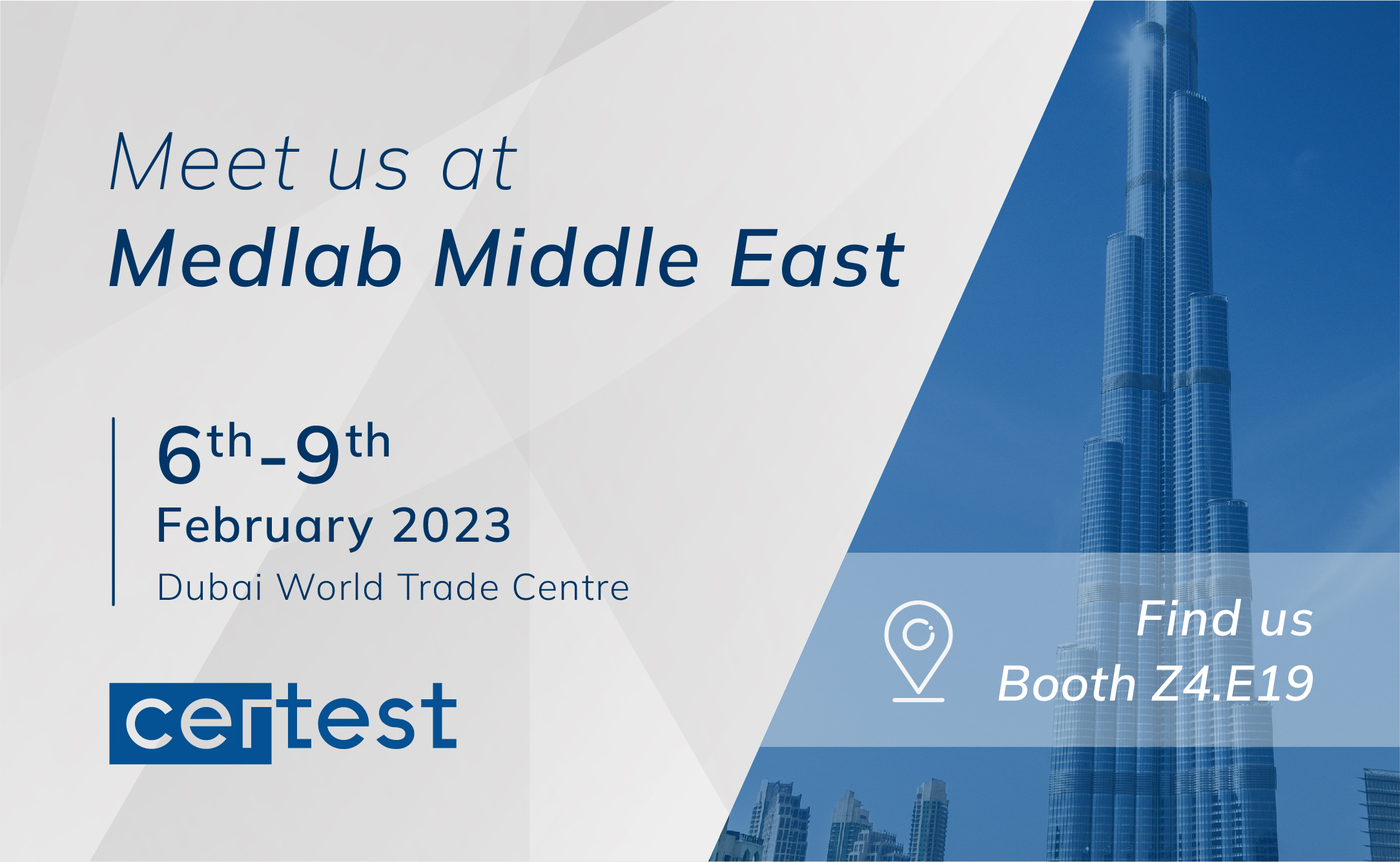 Certest at Medlab Middle East